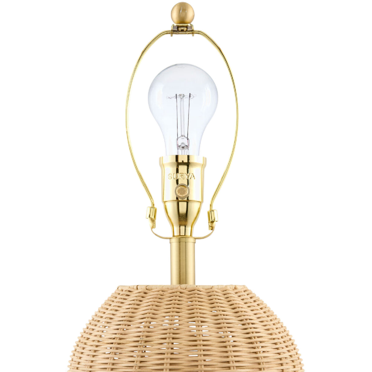   Modern European furniture - Wavy Rattan Base Table Lamp - www.oroa.com | Oroa.com