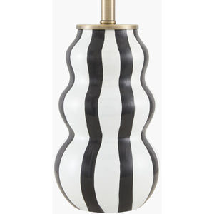   Modern European furniture - Wavy Stripes Ceramic Table Lamps (2) - www.oroa.com | Oroa.com