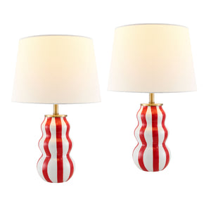   Modern European furniture - Wavy Stripes Ceramic Table Lamps (2) - www.oroa.com | Oroa.com