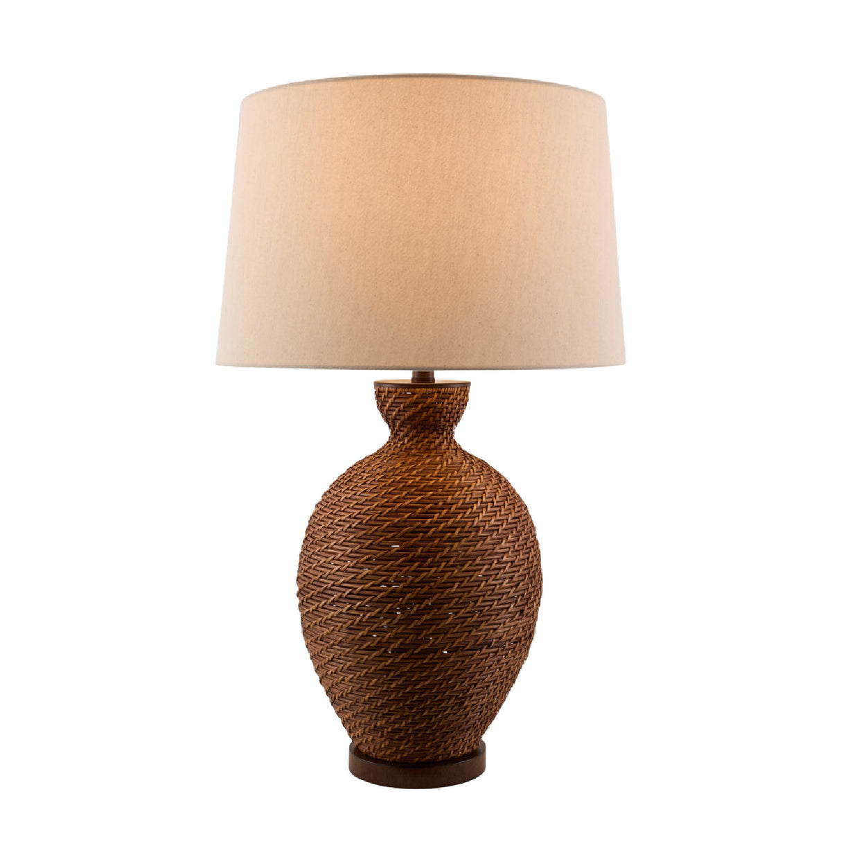   Modern European furniture - Painted Rattan Accent Table Lamp - www.oroa.com | Oroa.com