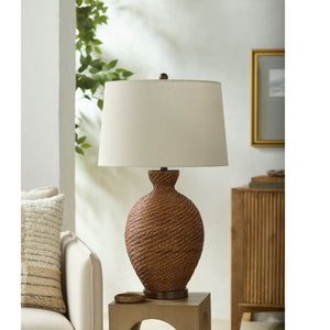   Modern European furniture - Painted Rattan Accent Table Lamp - www.oroa.com | Oroa.com