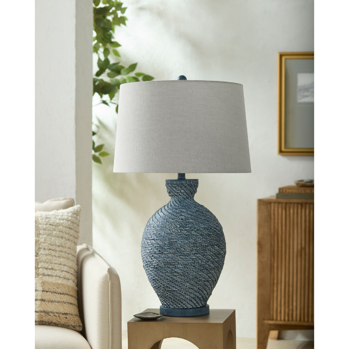  Modern European furniture - Painted Rattan Accent Table Lamp - www.oroa.com | Oroa.com