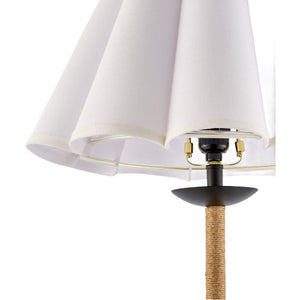   Modern European furniture - Pleated Cream Linen Table Lamp - www.oroa.com | Oroa.com