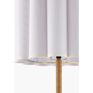   Modern European furniture - Cream Linen Pleated Table Lamp - www.oroa.com | Oroa.com