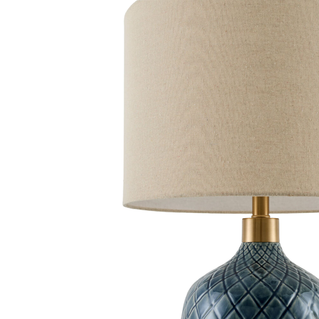   Modern European furniture - Carved Ceramic Linen Table Lamp - www.oroa.com | Oroa.com