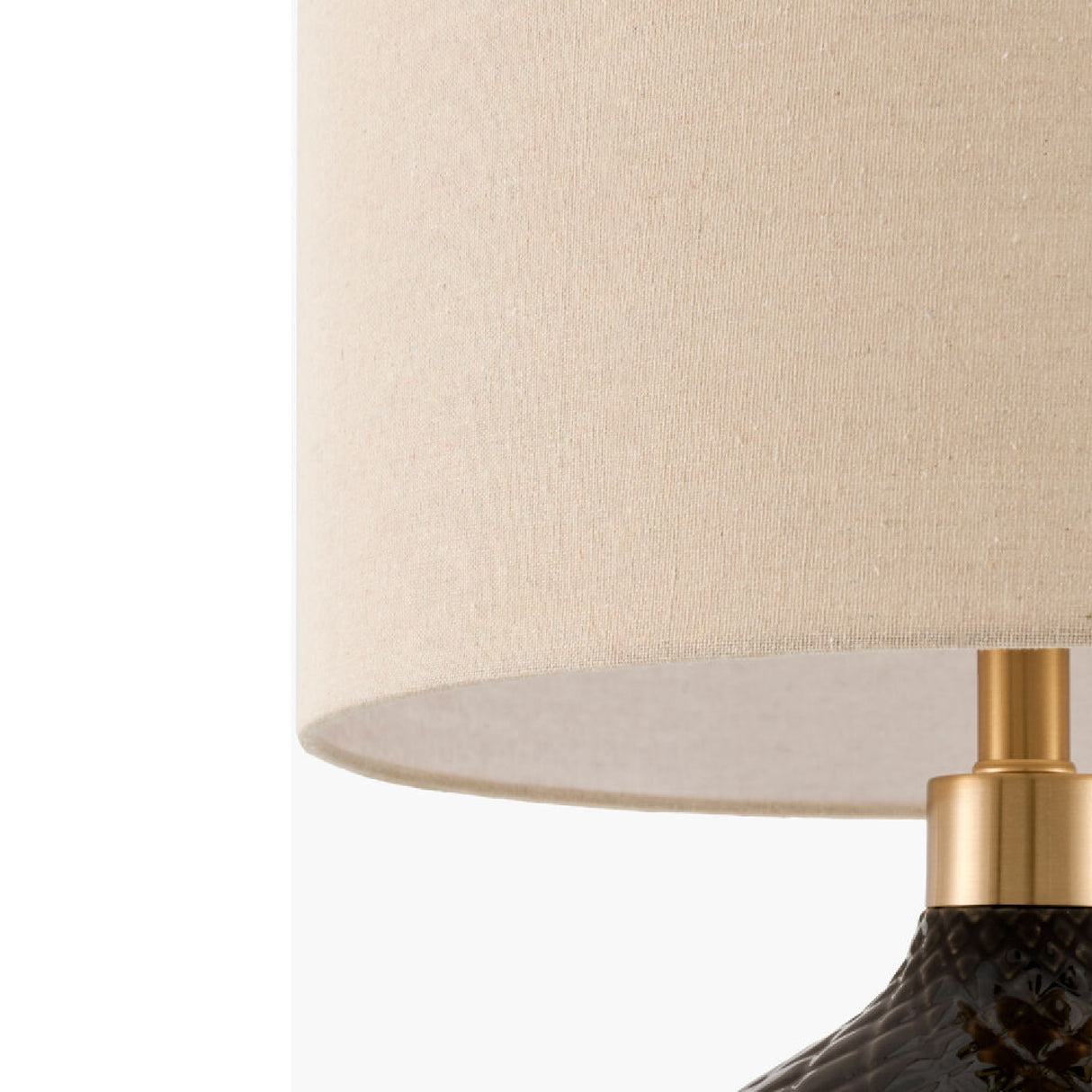  Modern European furniture - Carved Ceramic Linen Table Lamp - www.oroa.com | Oroa.com