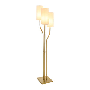   Modern European furniture - White Linen 3-Light Floor Lamp - www.oroa.com | Oroa.com