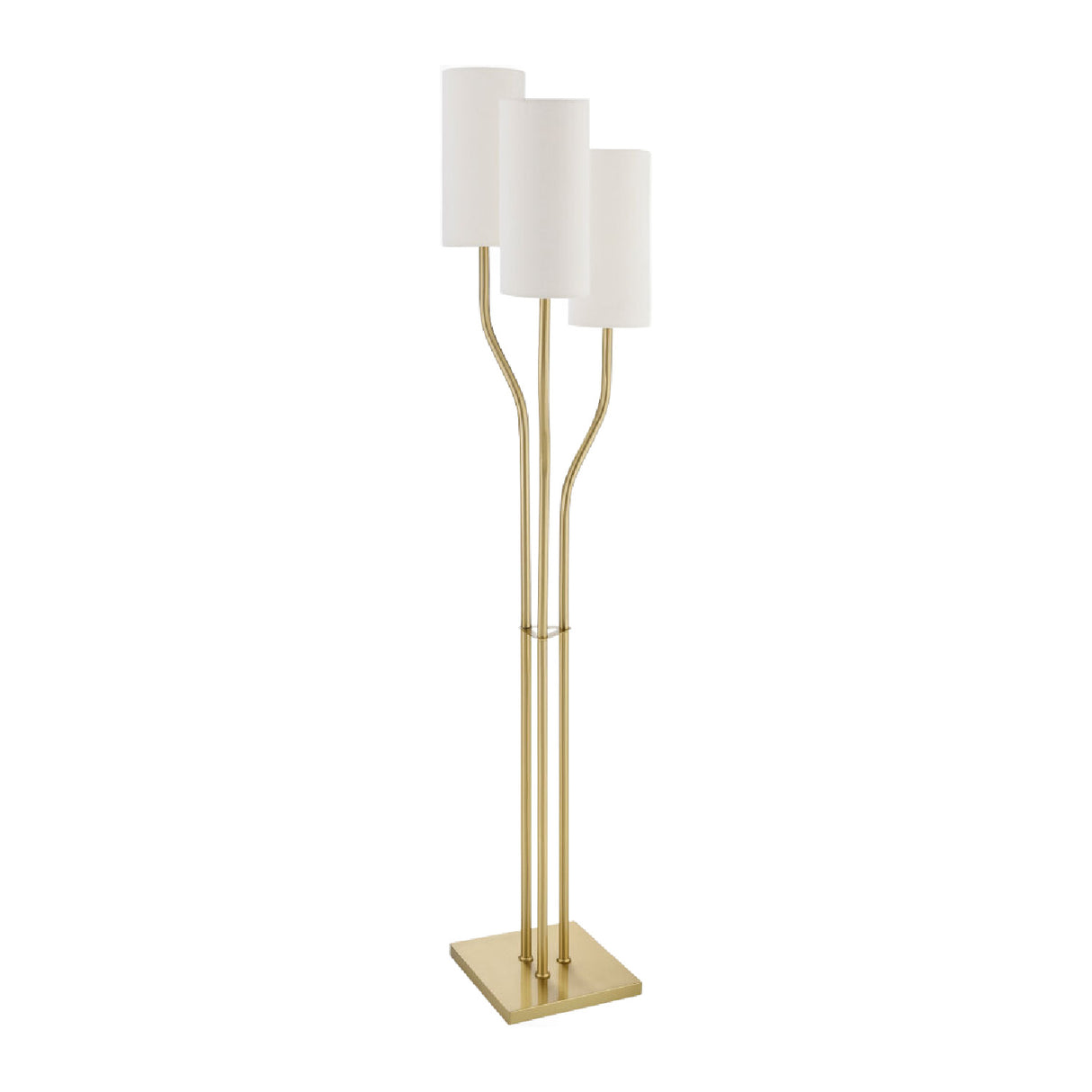   Modern European furniture - White Linen 3-Light Floor Lamp - www.oroa.com | Oroa.com