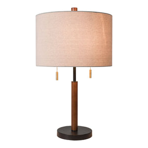   Modern European furniture - Drum Linen Shade Table Lamp - www.oroa.com | Oroa.com