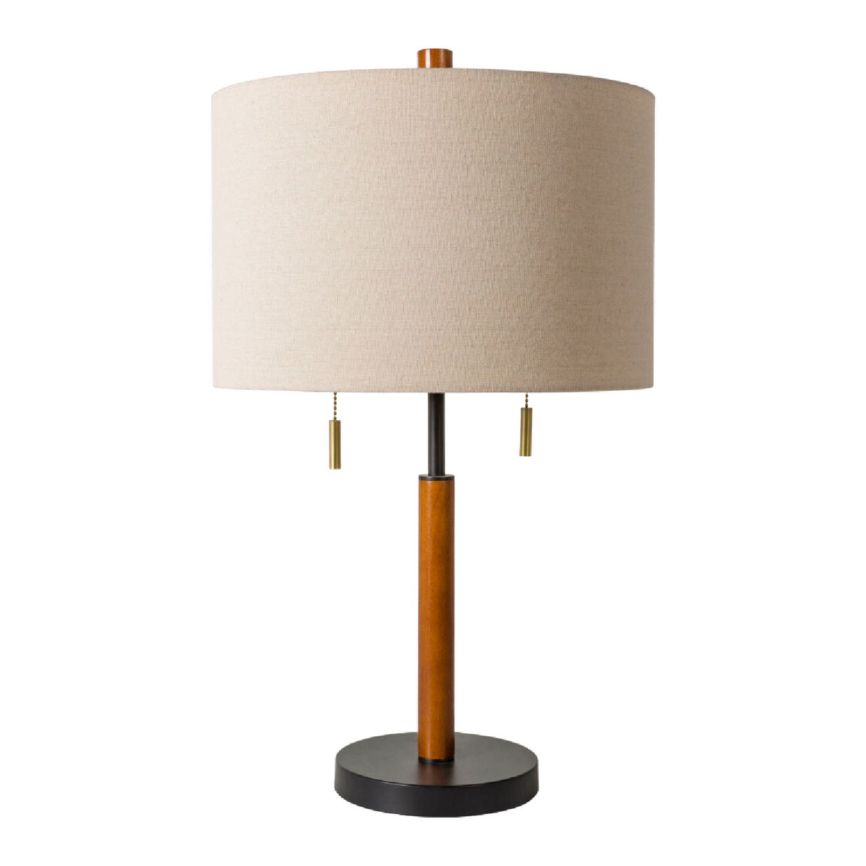   Modern European furniture - Drum Linen Shade Table Lamp - www.oroa.com | Oroa.com