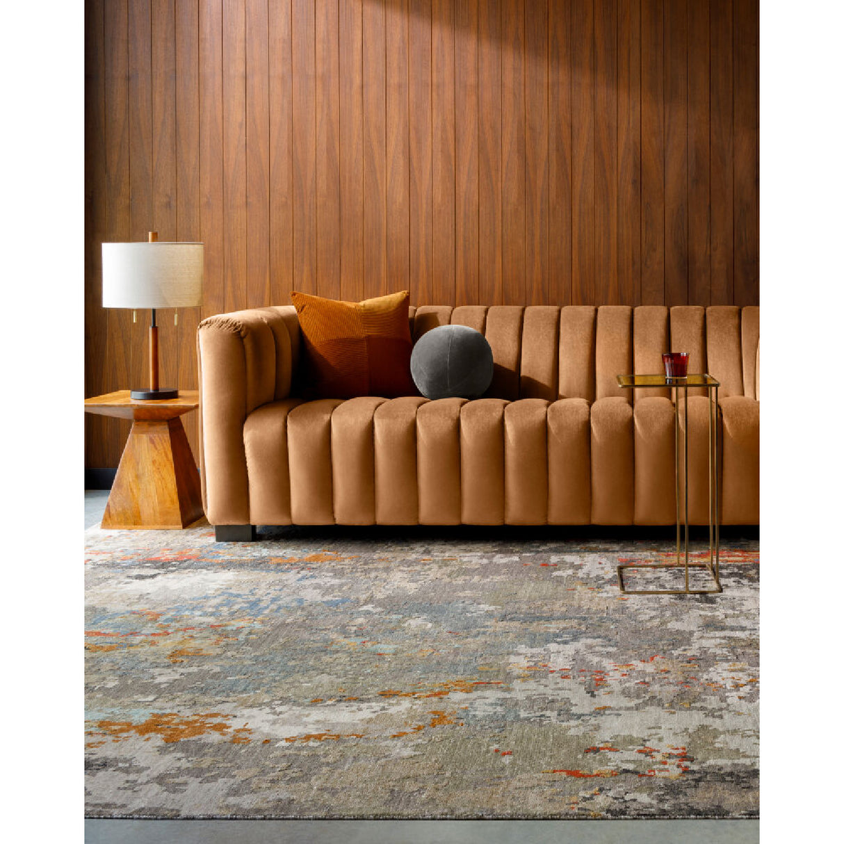   Modern European furniture - Drum Linen Shade Table Lamp - www.oroa.com | Oroa.com