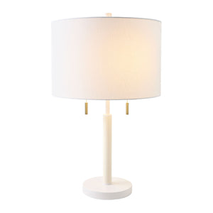   Modern European furniture - Drum Linen Shade Table Lamp - www.oroa.com | Oroa.com
