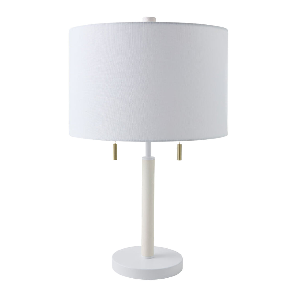   Modern European furniture - Drum Linen Shade Table Lamp - www.oroa.com | Oroa.com