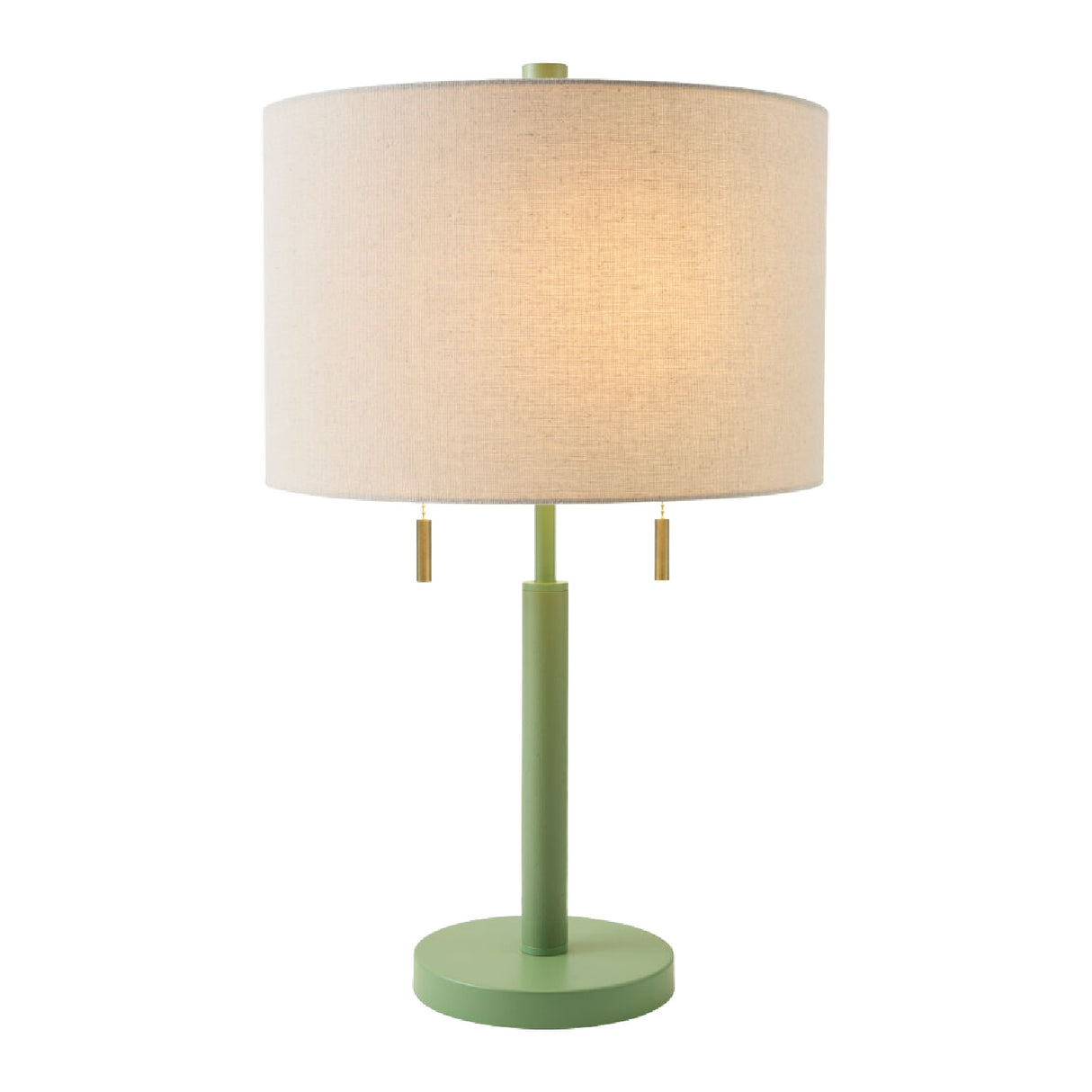   Modern European furniture - Drum Linen Shade Table Lamp - www.oroa.com | Oroa.com