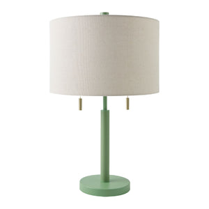   Modern European furniture - Drum Linen Shade Table Lamp - www.oroa.com | Oroa.com