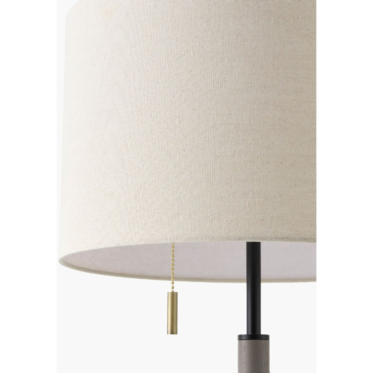   Modern European furniture - Drum Linen Shade Table Lamp - www.oroa.com | Oroa.com