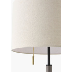   Modern European furniture - Drum Linen Shade Table Lamp - www.oroa.com | Oroa.com
