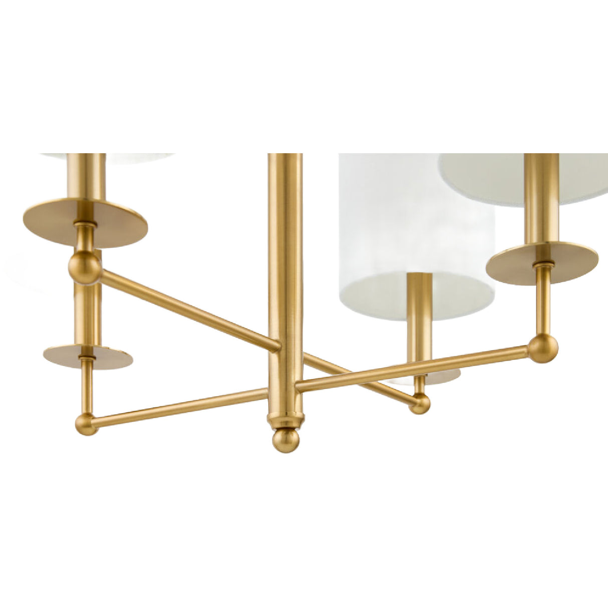   Modern European furniture - White Linen Shades Chandelier - www.oroa.com | Oroa.com