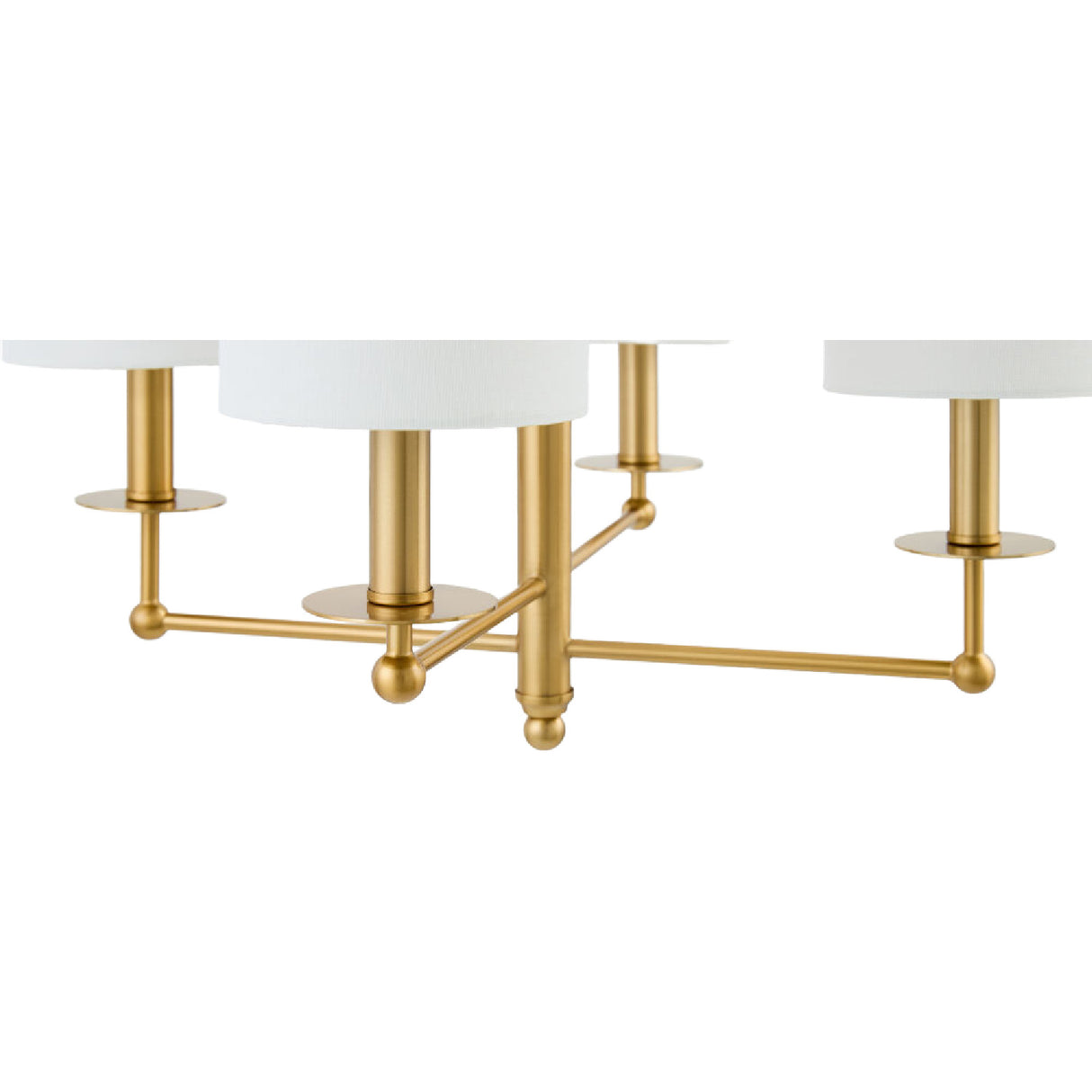   Modern European furniture - White Linen Shades Chandelier - www.oroa.com | Oroa.com