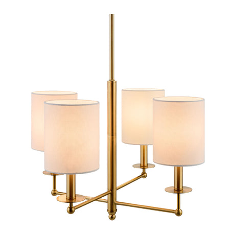   Modern European furniture - White Linen Shades Chandelier - www.oroa.com | Oroa.com