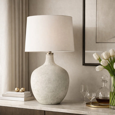   Modern European furniture - Marbled White Glass Table Lamp - www.oroa.com | Oroa.com