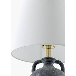   Modern European furniture - Black Ceramic Linen Table Lamp - www.oroa.com | Oroa.com