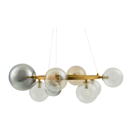   Modern European furniture - Clear Glass Orbs 8-Light Chandelier - www.oroa.com | Oroa.com