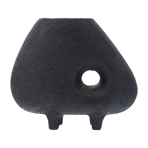   Modern European furniture - Black Textured Terracotta Vase - www.oroa.com | Oroa.com