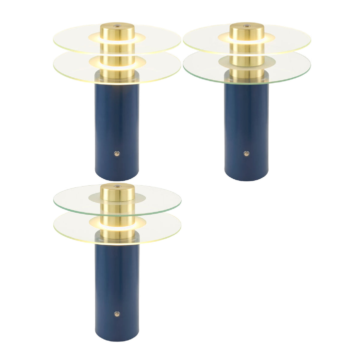   Modern European furniture - Clear Glass Discs Table Lamp - www.oroa.com | Oroa.com