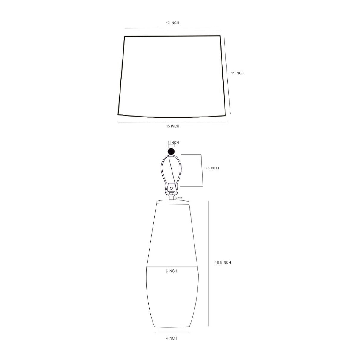   Modern European furniture - White Cotton Accent Table Lamp - www.oroa.com | Oroa.com