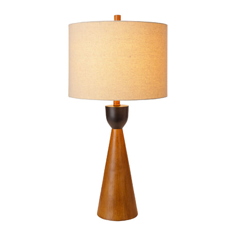   Modern European furniture - Beige Drum Linen Table Lamp - www.oroa.com | Oroa.com