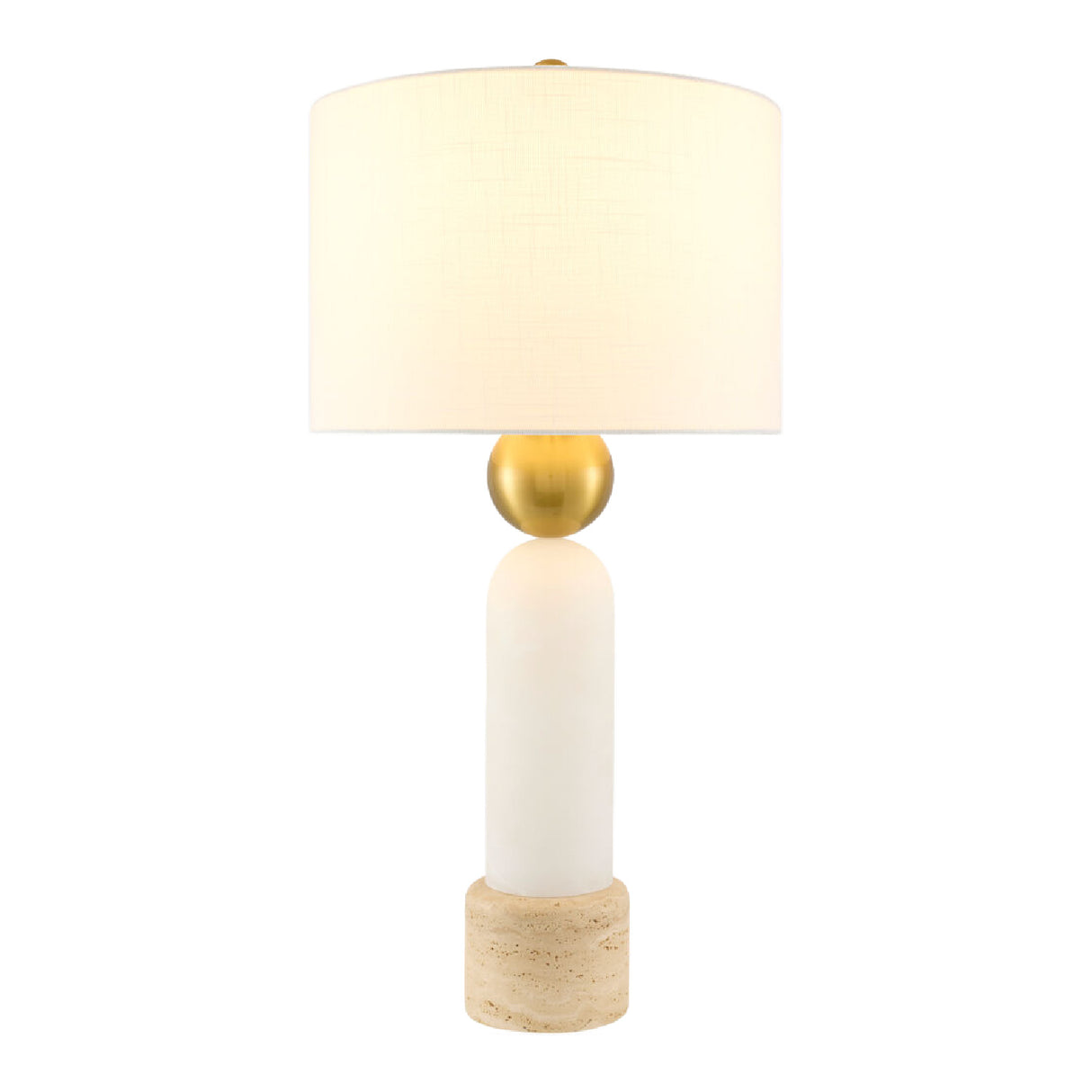   Modern European furniture - White Stone Modern Table Lamp - www.oroa.com | Oroa.com