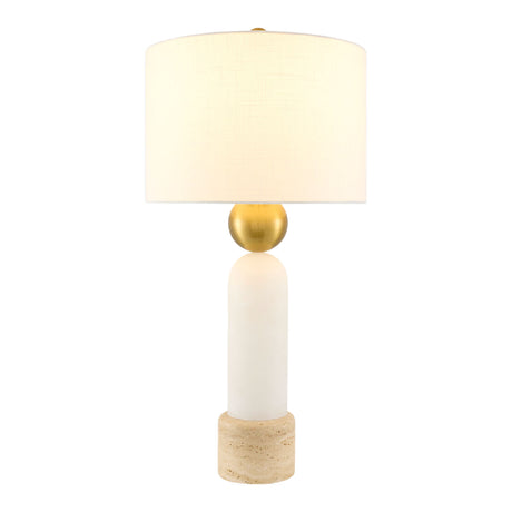   Modern European furniture - White Stone Modern Table Lamp - www.oroa.com | Oroa.com