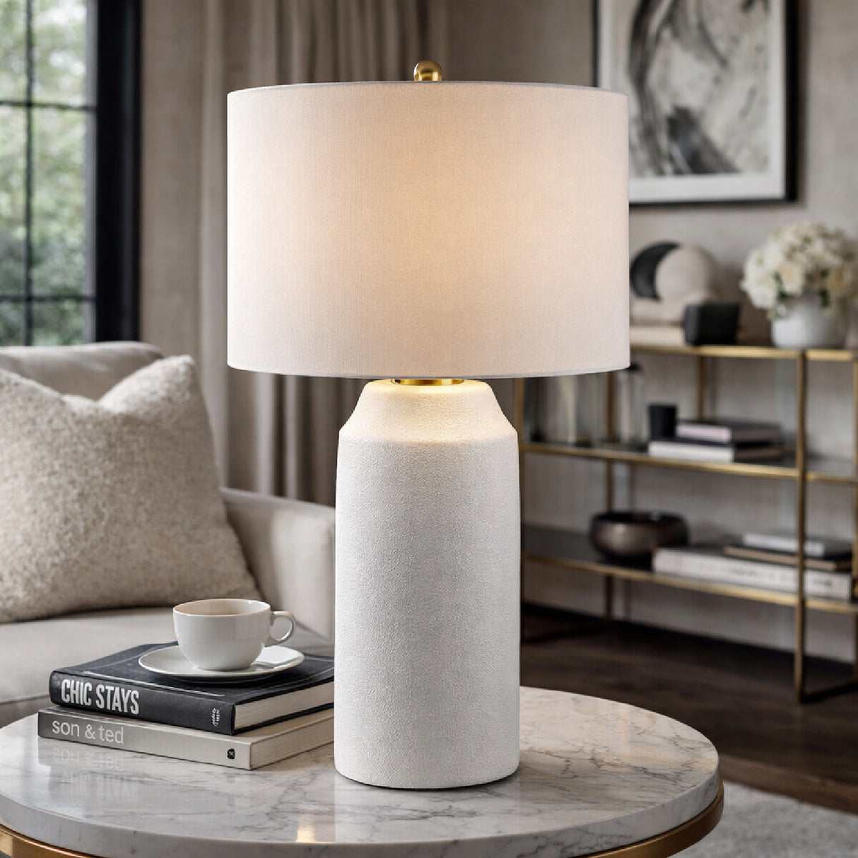   Modern European furniture - Minimalist Ceramic Accent Table Lamp - www.oroa.com | Oroa.com
