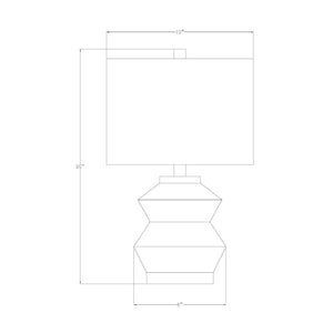   Modern European furniture - Geometrical Glazed Ceramic Table Lamp - www.oroa.com | Oroa.com