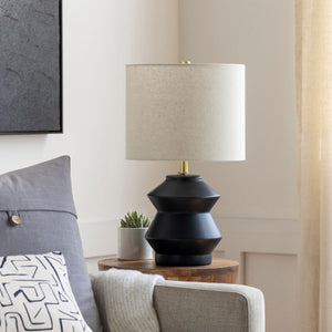   Modern European furniture - Geometrical Glazed Ceramic Table Lamp - www.oroa.com | Oroa.com