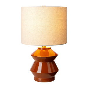   Modern European furniture - Geometrical Glazed Ceramic Table Lamp - www.oroa.com | Oroa.com