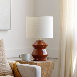   Modern European furniture - Geometrical Glazed Ceramic Table Lamp - www.oroa.com | Oroa.com