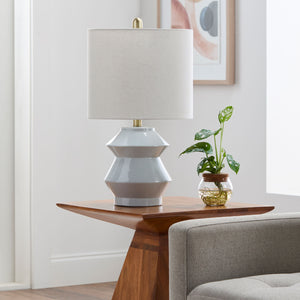   Modern European furniture - Geometrical Ceramic Accent Table Lamp - www.oroa.com | Oroa.com