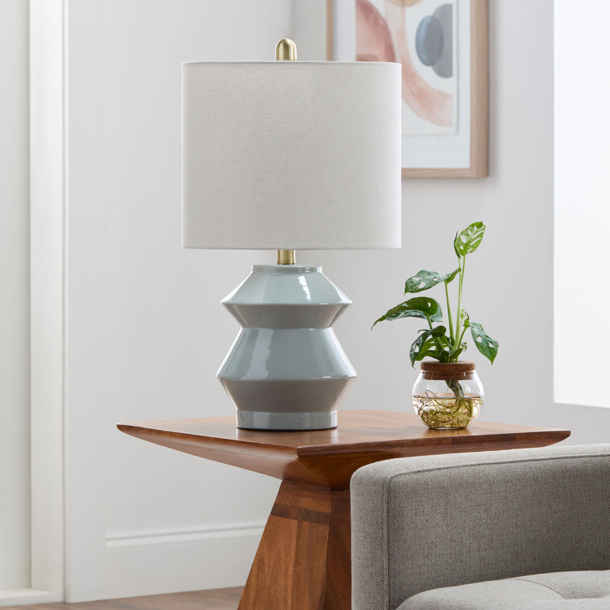   Modern European furniture - Geometrical Ceramic Accent Table Lamp - www.oroa.com | Oroa.com