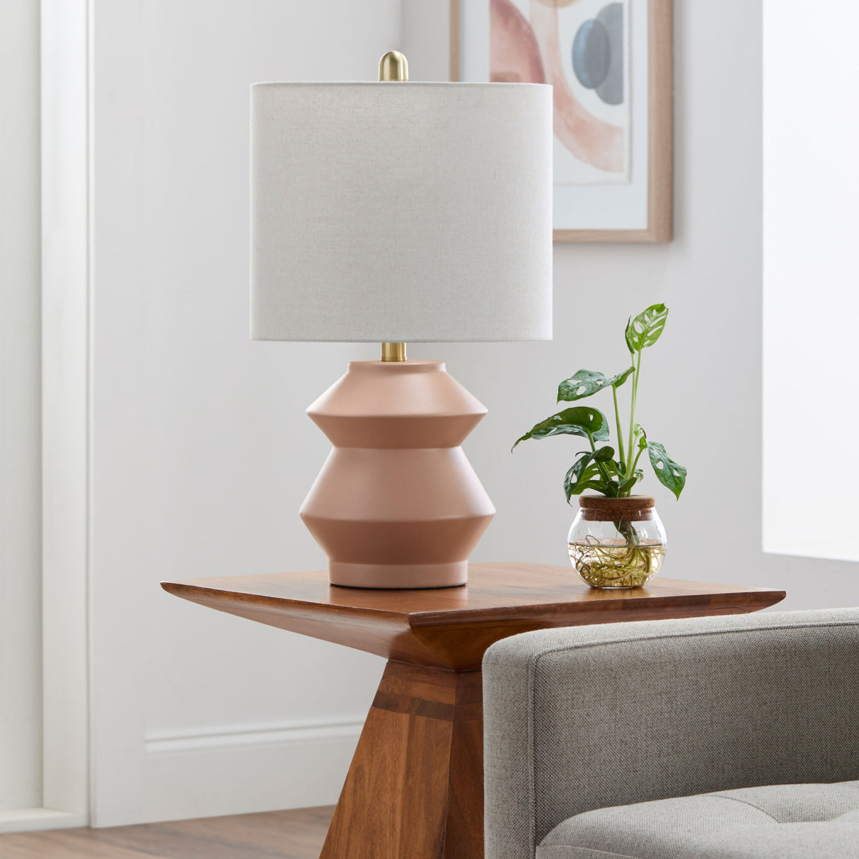   Modern European furniture - Geometrical Ceramic Accent Table Lamp - www.oroa.com | Oroa.com