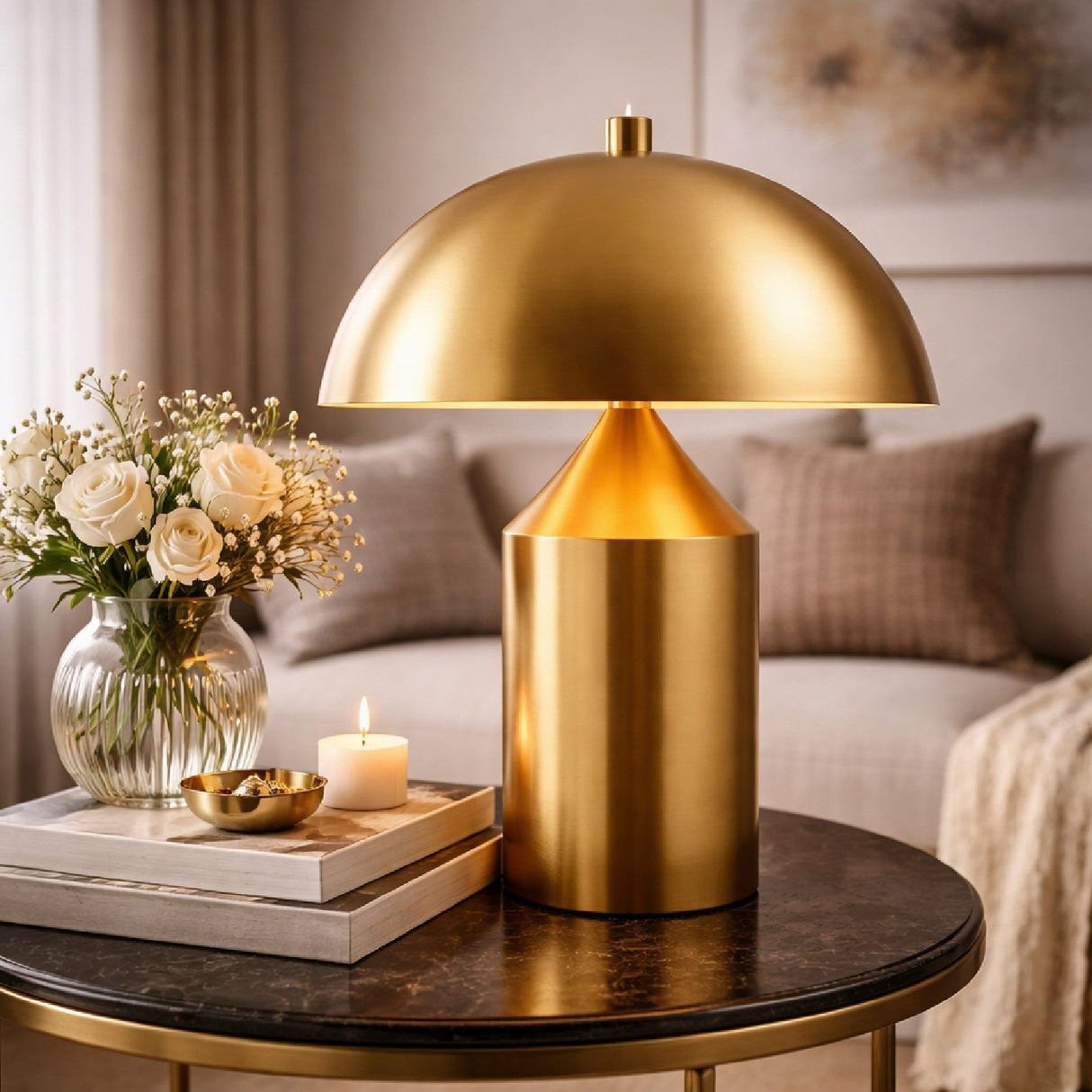   Modern European furniture - Metal Dome Table Lamp - www.oroa.com | Oroa.com