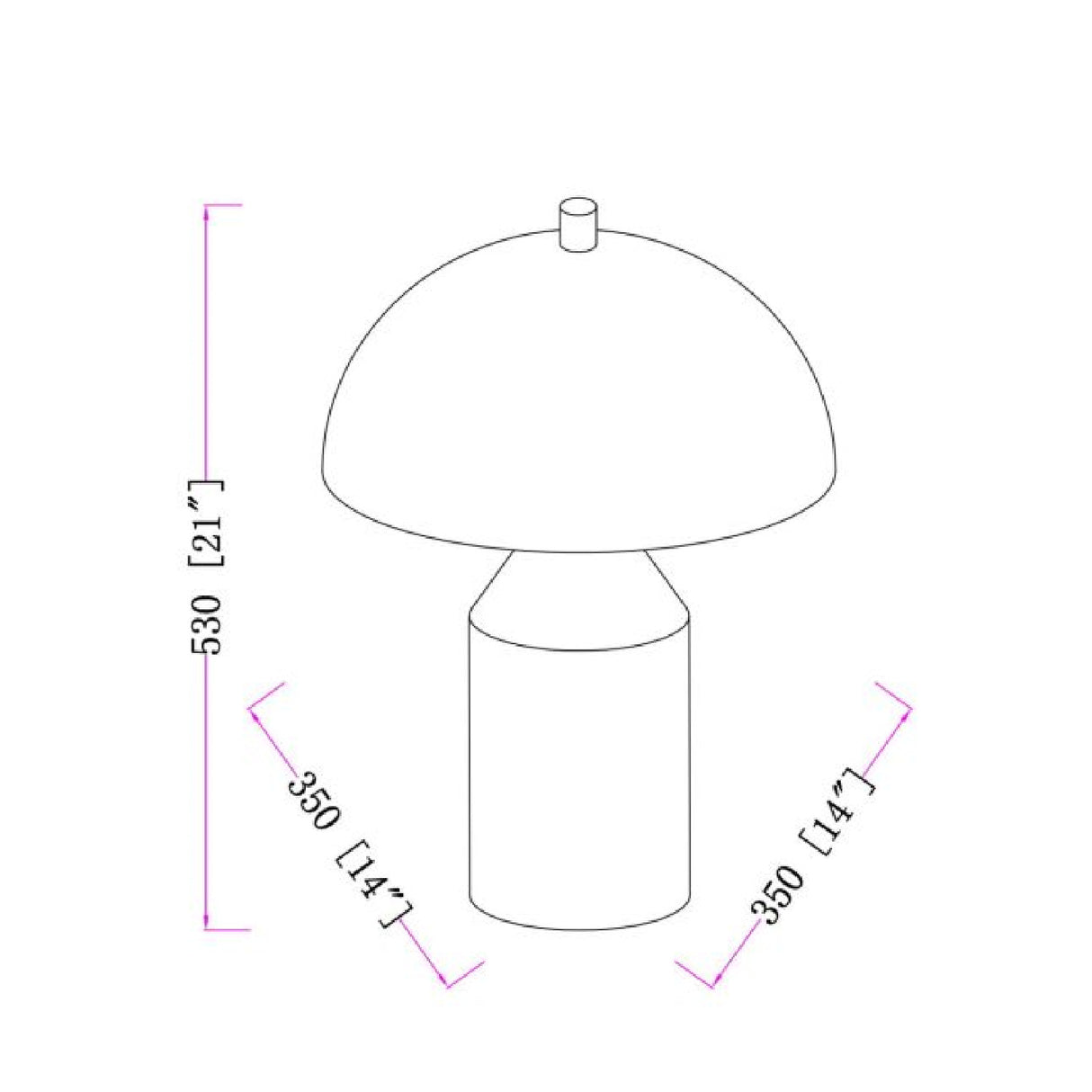   Modern European furniture - Metal Dome Table Lamp - www.oroa.com | Oroa.com