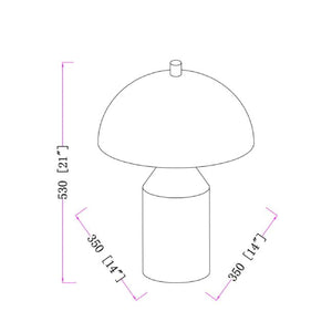   Modern European furniture - Metal Dome Table Lamp - www.oroa.com | Oroa.com