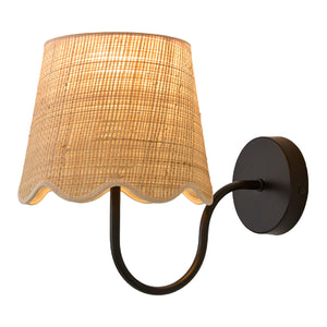   Modern European furniture - Scalloped Rattan Wall Lamp - www.oroa.com | Oroa.com