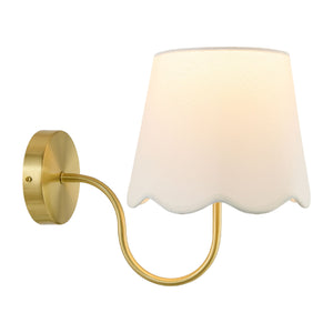   Modern European furniture - Scalloped Linen Wall Lamp - www.oroa.com | Oroa.com