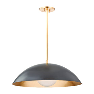   Modern European furniture - Black Metal Dome Pendant Lamp - www.oroa.com | Oroa.com
