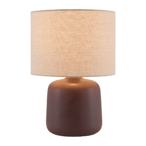   Modern European furniture - Beige Linen Ceramic Table Lamp S - www.oroa.com | Oroa.com