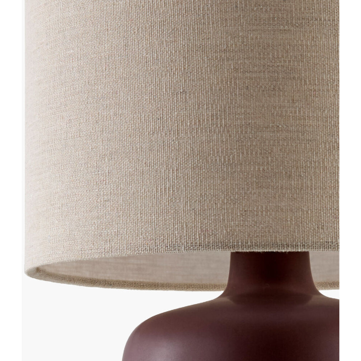   Modern European furniture - Beige Linen Ceramic Table Lamp S - www.oroa.com | Oroa.com