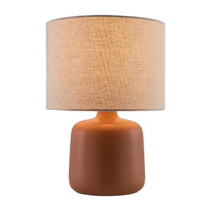   Modern European furniture - Beige Linen Ceramic Table Lamp S - www.oroa.com | Oroa.com